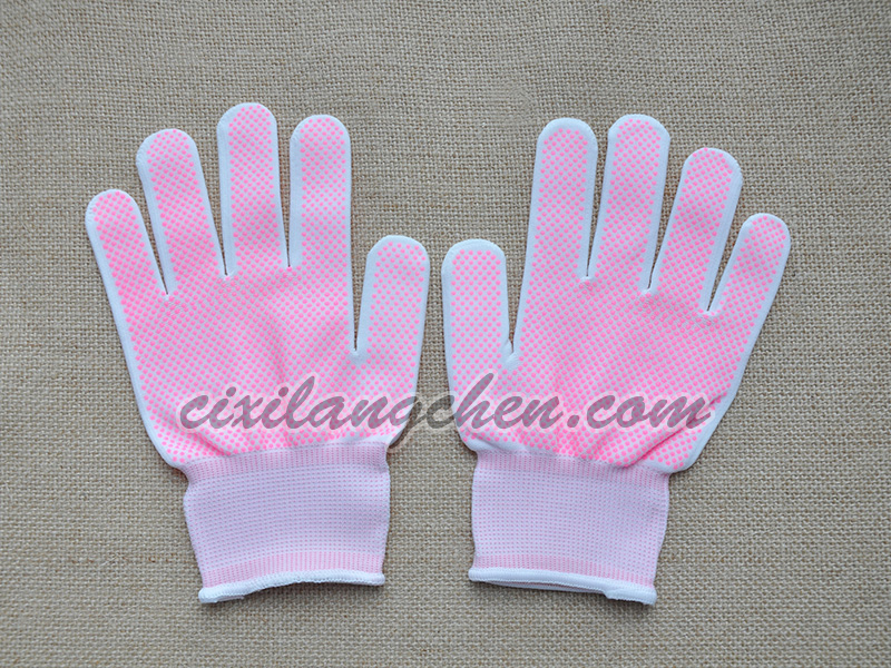 100% poly PVC dotted glove 10T-PVC-001