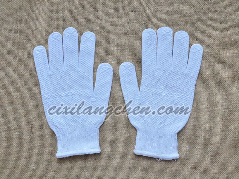 100% cotton PVC dotted glove 10C-PVC-001